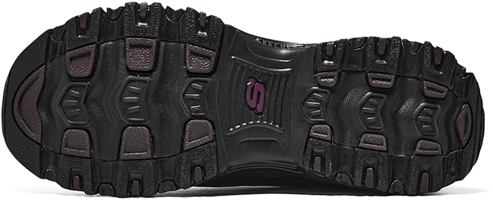 (W) Skechers D'Lites 'Hitam Ungu' 896268-BKPR Details for (W) Skechers D'Lites 'Hitam Ungu' 896268-BKPR