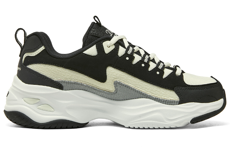 Order (W) Skechers DLITES 1.0 'Hitam Coklat Kekuningan' 896282-BKNT