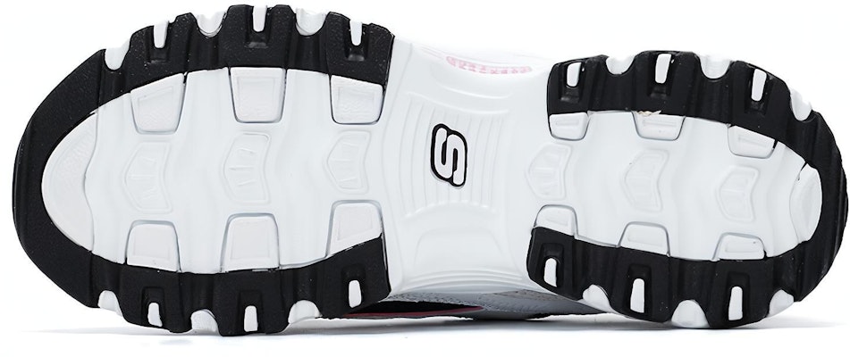 Skechers D'Lites 黑白金 休閒時尚厚底拼接時尚熊貓老爸鞋 女款 黑粉拼色 Shop Skechers D'Lites 黑白金 休閒時尚厚底拼接時尚熊貓老爸鞋 女款 黑粉拼色