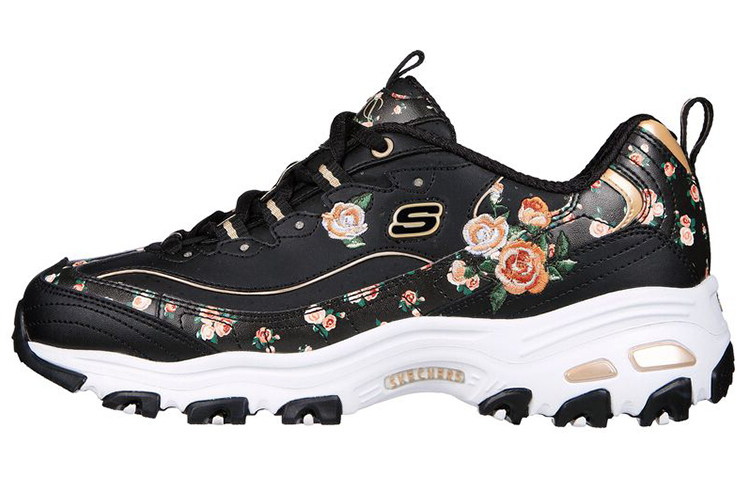 (W) Skechers D'Lites 'Blooming Black'