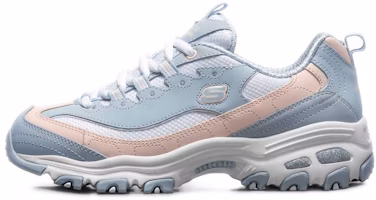(Women) Skechers D'lites 1.0 'White Pink Blue' 13143-WPKB (Women) Skechers D'lites 1.0 'White Pink Blue' 13143-WPKB