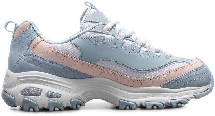 (W) Skechers D'lites 1.0 'Putih Merah Jambu Biru' 13143-WPKB Order (W) Skechers D'lites 1.0 'Putih Merah Jambu Biru' 13143-WPKB