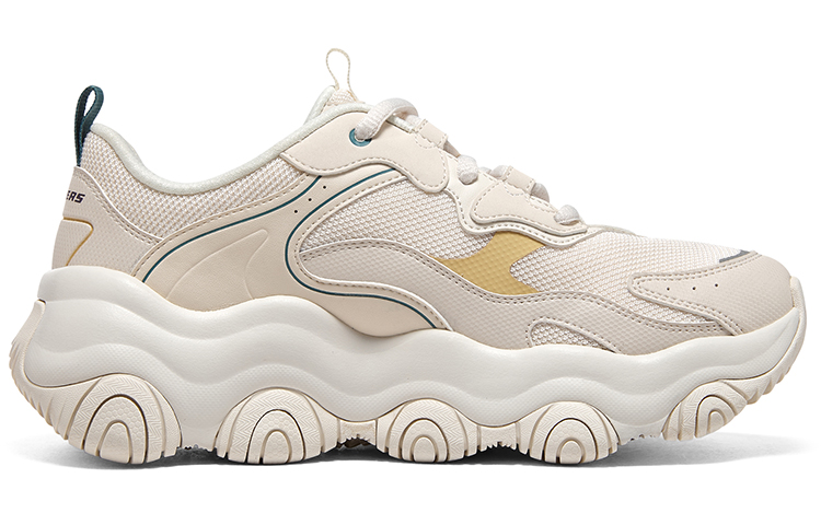 (W) Skechers Old School Running Shoes D'lites 'Beige White' 圖 2