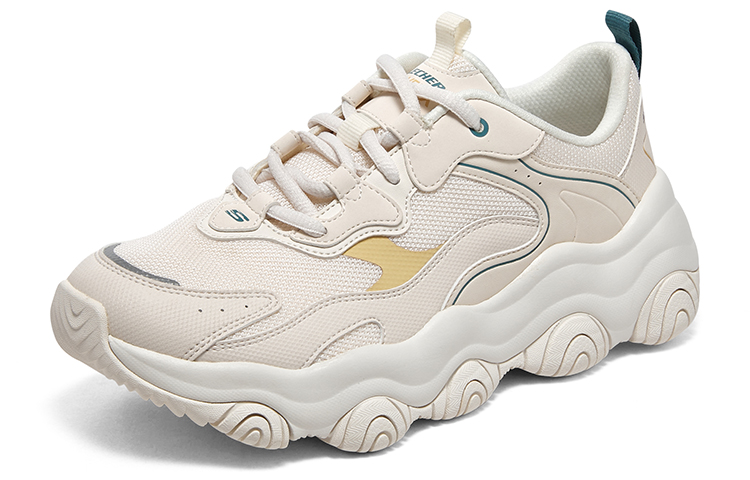 (W) Skechers Old School Running Shoes D'lites 'Beige White' 圖 3