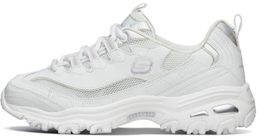 (Women) Skechers D'Lites 'Breathable Casual Sport White' 66666200 (Women) Skechers D'Lites 'Breathable Casual Sport White' 66666200
