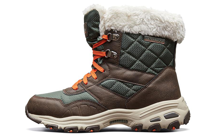 (Women) Skechers D'Lites 'Brown Snow Boot' 44981-BROL