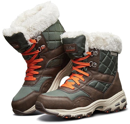 (Women) Skechers D'Lites 'Brown Snow Boot' 44981-BROL Lookbook (Women) Skechers D'Lites 'Brown Snow Boot' 44981-BROL