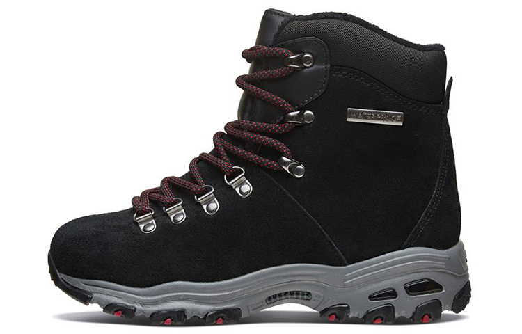 (W) Skechers D'Lites 'Casual Snow Boot Black'