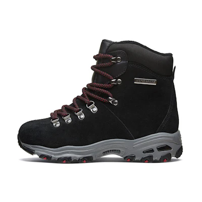 (W) Skechers D'Lites 'Casual Snow Boot Black'