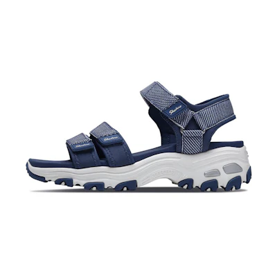 (W) Skechers D'Lites 'Casual Sport Sandal Blue'