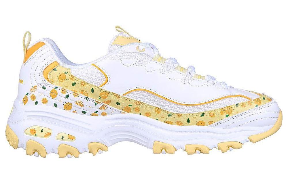 (W) Skechers D'lites 1.0 Shoes 'White Yellow' 圖 2