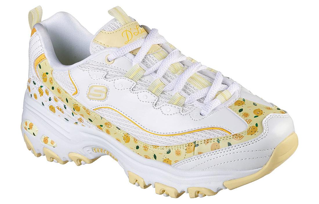 (W) Skechers D'lites 1.0 Shoes 'White Yellow' 圖 3