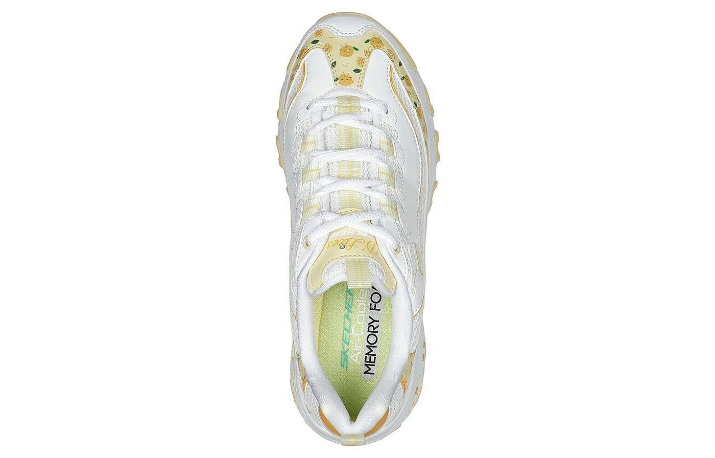 (W) Skechers D'lites 1.0 Shoes 'White Yellow' 圖 4