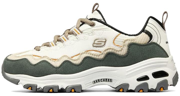 women-skechers-d-lites-comfort-versatile-anti-slip-wear-resistant-low-top-white-green-896273-owgn