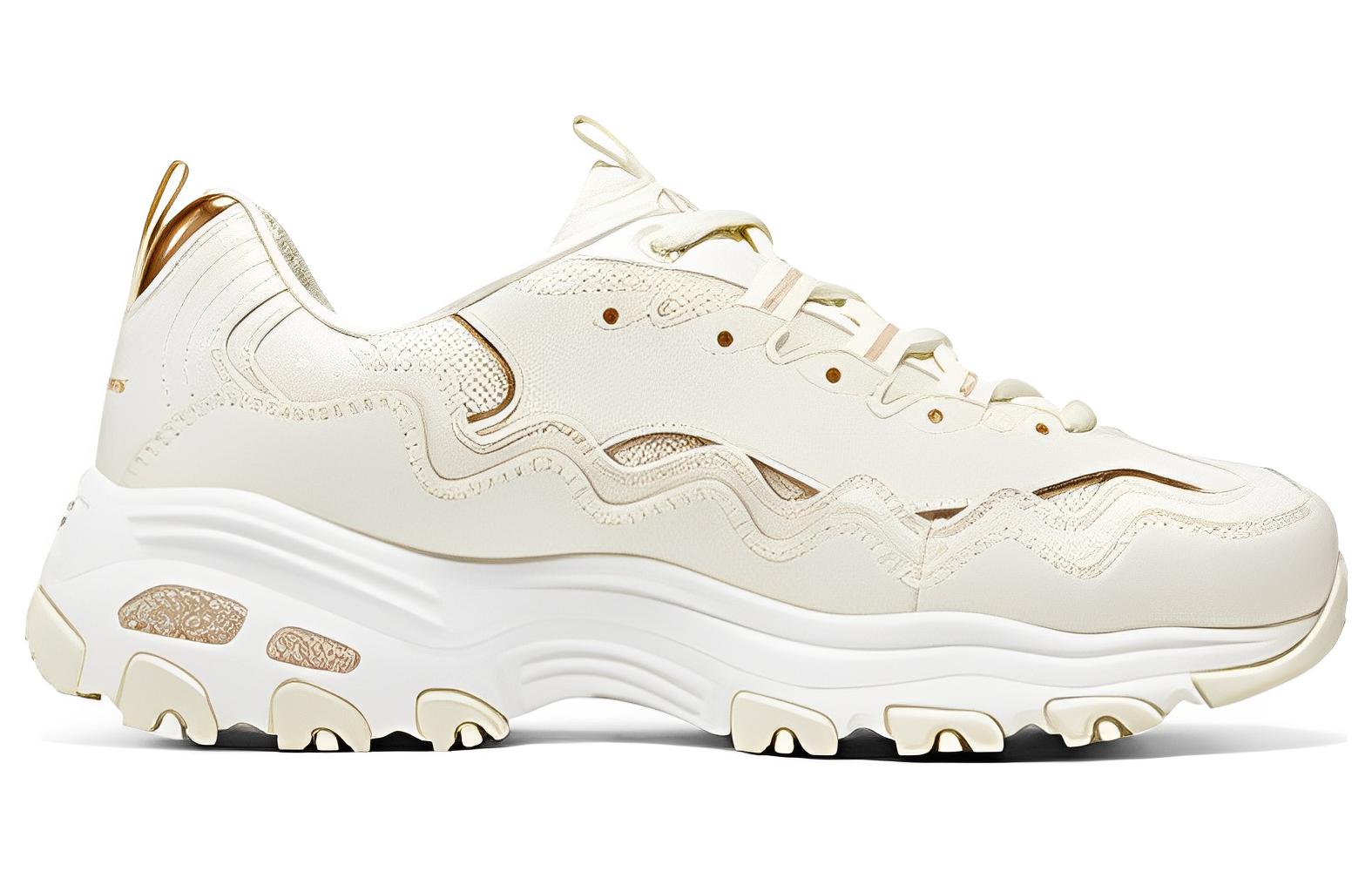 Order Skechers 時尚舒適 增高款 防滑耐磨 低筒 休閒鞋 女款 乳白色