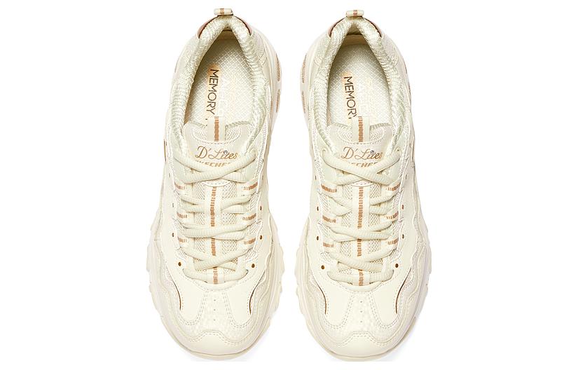 Shop Skechers 時尚舒適 增高款 防滑耐磨 低筒 休閒鞋 女款 乳白色