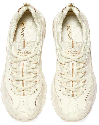 Skechers 時尚舒適 增高款 防滑耐磨 低筒 休閒鞋 女款 乳白色 Shop Skechers 時尚舒適 增高款 防滑耐磨 低筒 休閒鞋 女款 乳白色