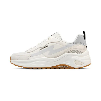 (W) Skechers D'lites Wave Sneakers 'Beige White Blue'