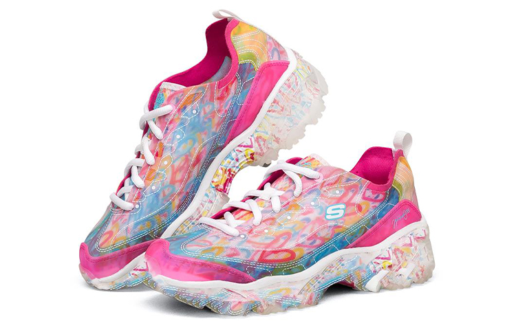 (W) Skechers D'Lites Crystal Low Running Shoes Multicolor 圖 3