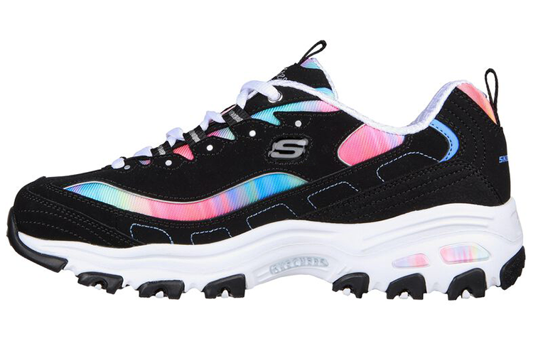 (W) Skechers D'Lites 'Dreamy Sky Black White'