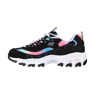 (W) Skechers D'Lites 'Dreamy Sky Black White'