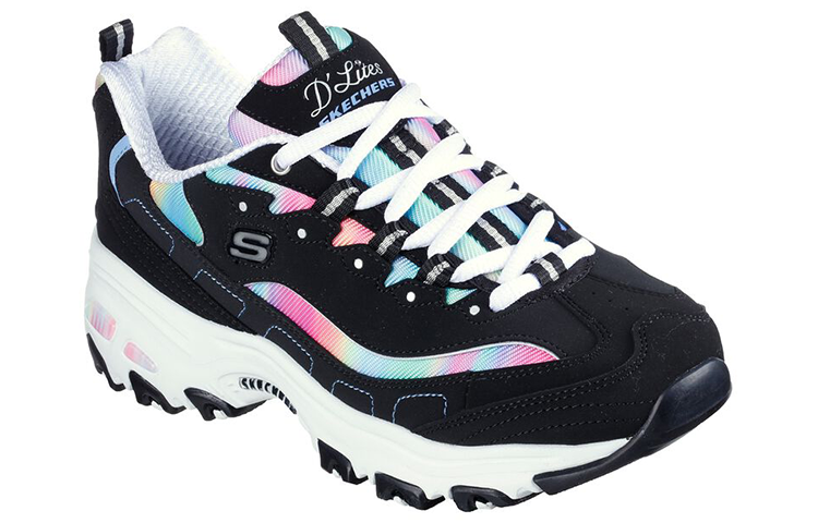 (W) Skechers D'Lites 'Dreamy Sky Black White' 圖 3