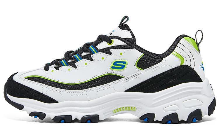 (Women) Skechers D'Lites 1.0 'White Black Multicolor' 896262-WBMT