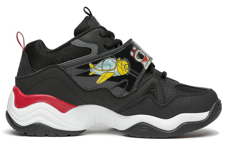 (W) Skechers D'Lites Train Low-Top Running Shoes Black/Red 圖 2