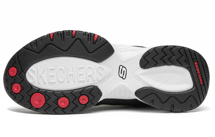 (W) Skechers D'Lites Train Low-Top Running Shoes Black/Red 圖 5