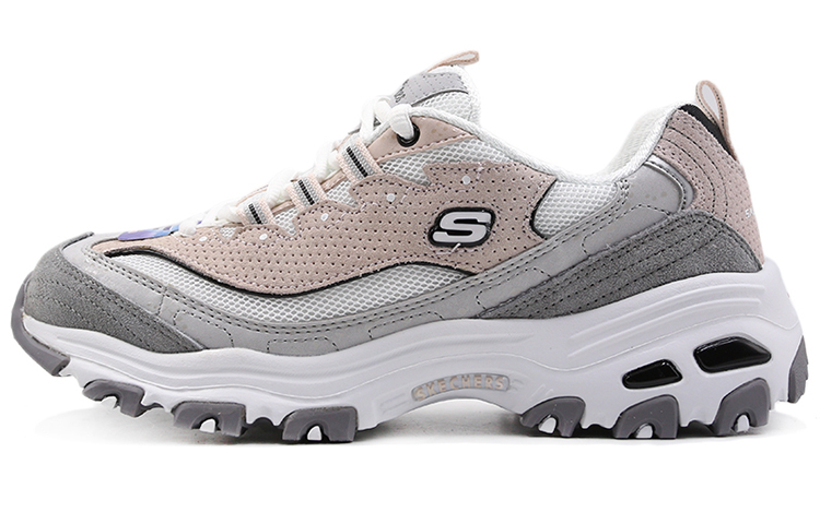 (Women) Skechers D'Lites 'White Pink' 13147-WGPK