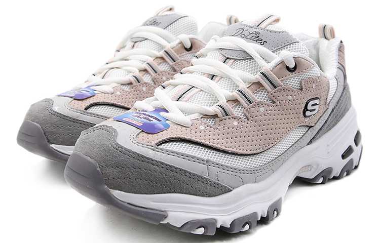 Lookbook (W) Skechers D'Lites 1.0 'Blanco Rosa' 13147-WGPK