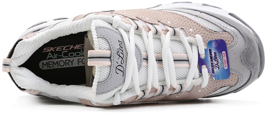 (W) Skechers D'Lites 1.0 'Blanco Rosa' 13147-WGPK Purchase (W) Skechers D'Lites 1.0 'Blanco Rosa' 13147-WGPK