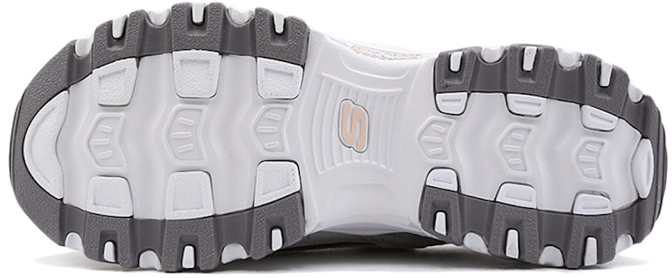 (W) Skechers D'Lites 1.0 'Blanco Rosa' 13147-WGPK Details for (W) Skechers D'Lites 1.0 'Blanco Rosa' 13147-WGPK