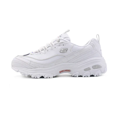 (W) Skechers D'Lites Fresh Start 'White Navy Blue Red'