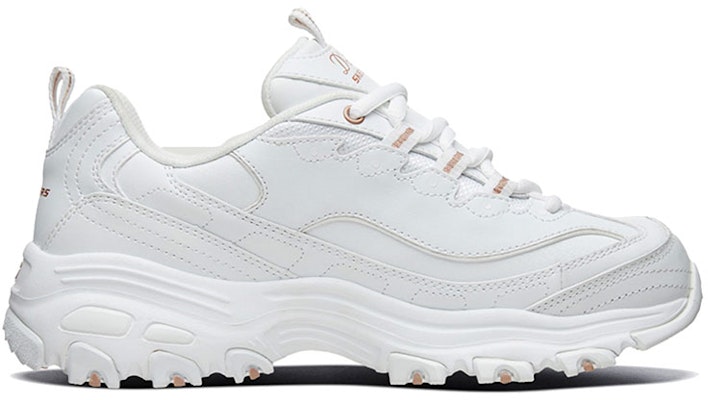 (W) Skechers D Lites Glitzy City Kasut Lari Putih/Emas 13165-WTRG Order (W) Skechers D Lites Glitzy City Kasut Lari Putih/Emas 13165-WTRG