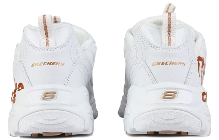 Shop (W) Skechers D Lites Glitzy City Kasut Lari Putih/Emas 13165-WTRG