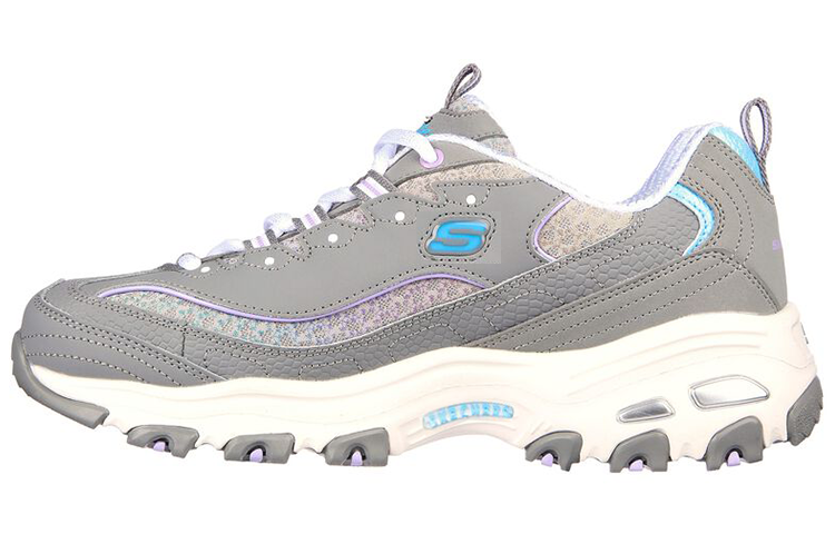(Women) Skechers D'LITES 'Glowing Path Grey Blue' 149268-GMLT