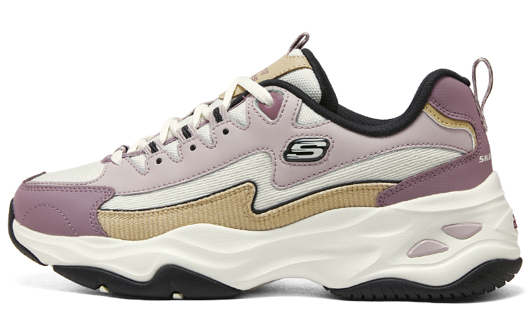 (Women) Skechers DLITES 1.0 'Mauve Yellow White' 896282-MVNT