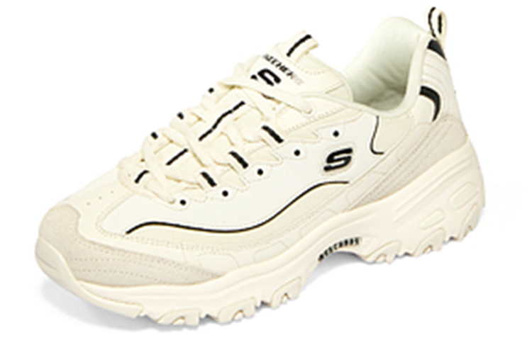 (W) Skechers D'Lites 'Creamwhite Black' 圖 3