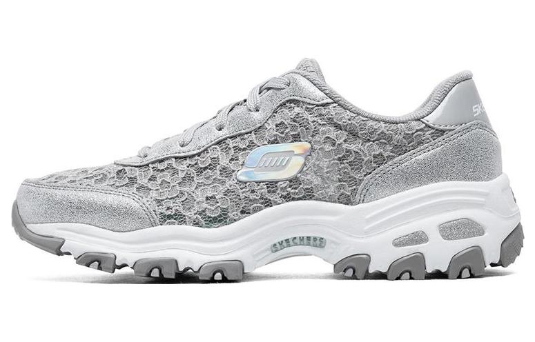 (W) Skechers D'Lites 'Grey Low Top Casual'