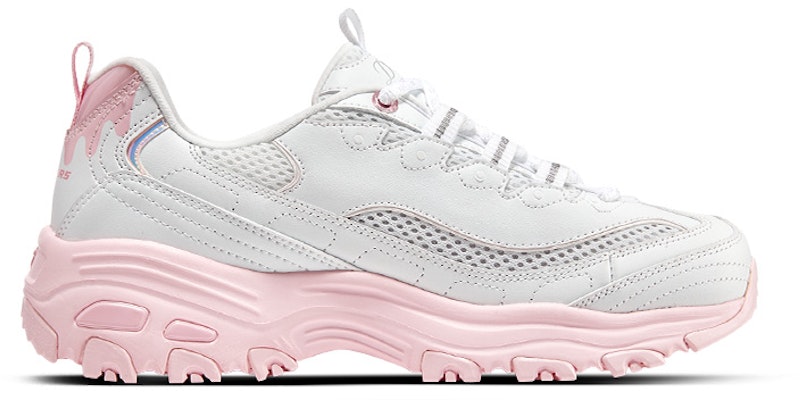 (Women) Skechers D'lites 1.0 'White Pink' 896192-WPK Order (Women) Skechers D'lites 1.0 'White Pink' 896192-WPK