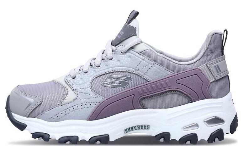 (W) Skechers D'Lites 'Light Grey Purple'