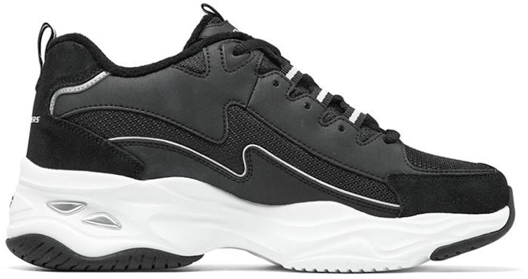 Skechers D‘LITES 閃電熊貓 加絨 低筒 爸爸鞋 女款 黑白 Order Skechers D‘LITES 閃電熊貓 加絨 低筒 爸爸鞋 女款 黑白