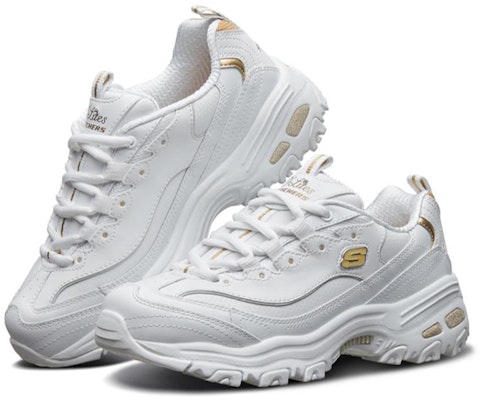 (W) 斯凯奇 D'lites 白/金配色 11931-WGD Lookbook (W) 斯凯奇 D'lites 白/金配色 11931-WGD