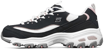 (Women) Skechers D'Lite-Looking Glass 'Navy Blue White' 11959-NVW (Women) Skechers D'Lite-Looking Glass 'Navy Blue White' 11959-NVW