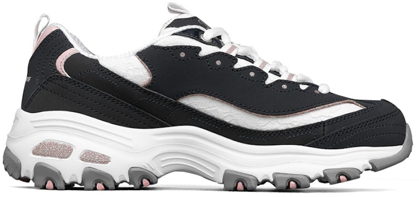 (W) Skechers D'Lite-Looking Glass 'Navy Biru Putih' 11959-NVW Order (W) Skechers D'Lite-Looking Glass 'Navy Biru Putih' 11959-NVW