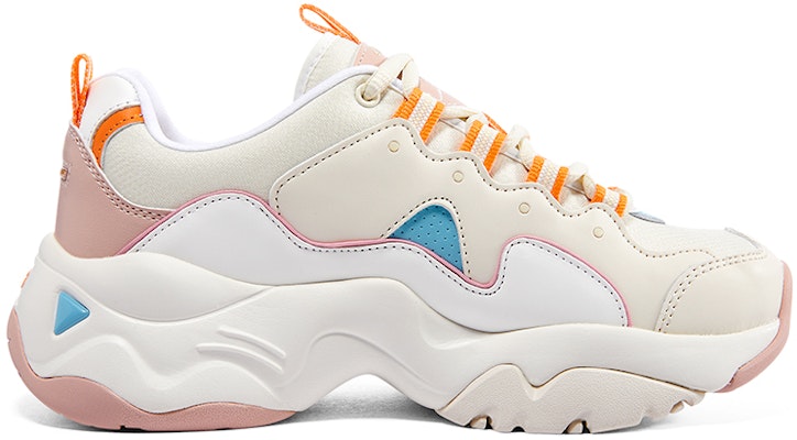 Skechers D‘LITES 奶蓋熊 防滑耐磨 低幫 運動休閒鞋 女款 白粉 Order Skechers D‘LITES 奶蓋熊 防滑耐磨 低幫 運動休閒鞋 女款 白粉