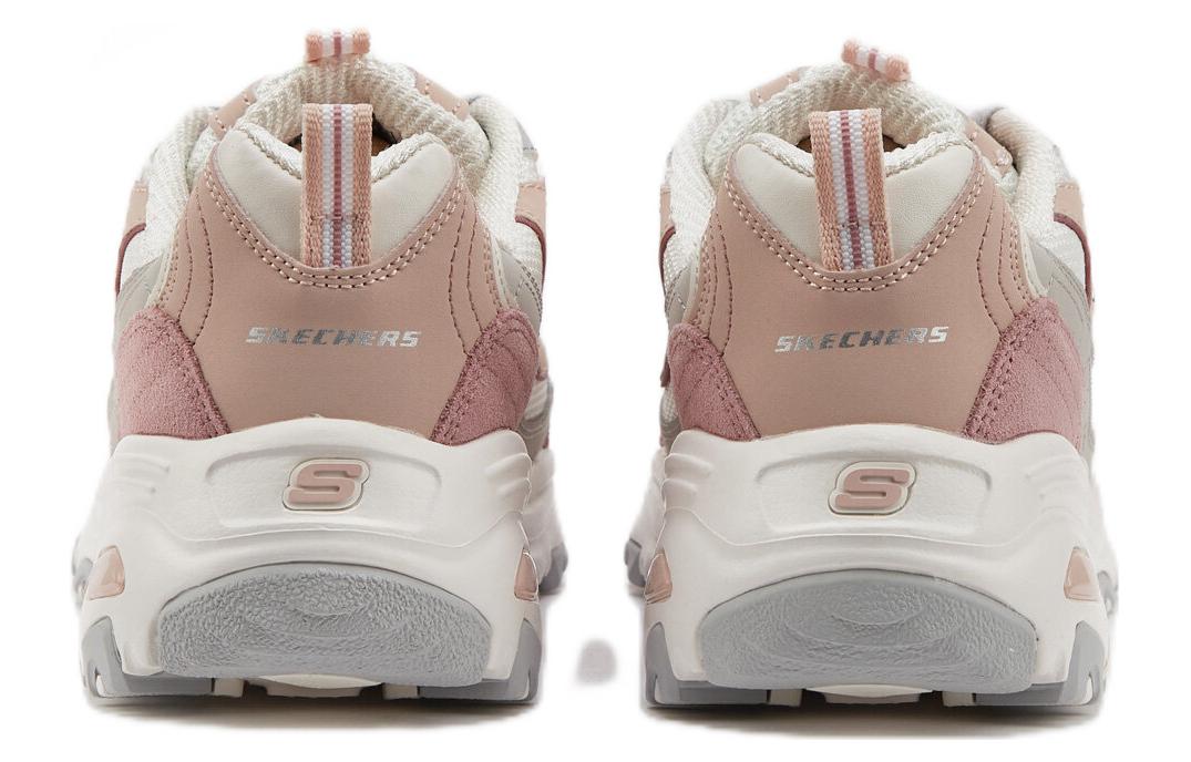 (W) Skechers D'Lites 1.0 Low Running Shoes Pink/White 圖 4