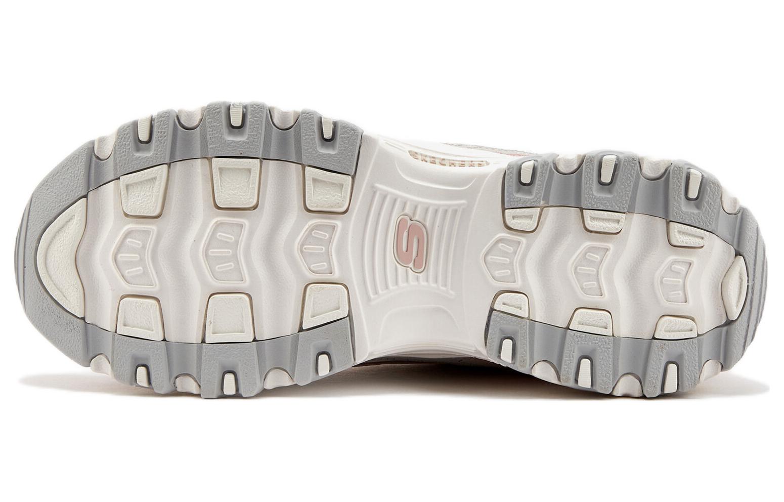 (W) Skechers D'Lites 1.0 Low Running Shoes Pink/White 圖 5