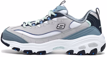 (Women) Skechers D Lites 1.0 Low Running Shoes Grey/Blue 13143-GYBL (Women) Skechers D Lites 1.0 Low Running Shoes Grey/Blue 13143-GYBL